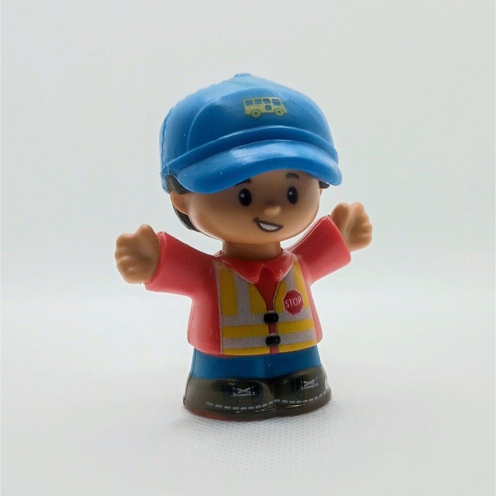 Fisher-Price Little People Bus Driver Figure 2016 GLT75 School Safety Vest